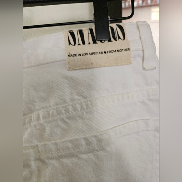 Snacks by Mother Twizzy Skimp High Rise Jeans in Sticky Rice Wash Size 32 - Picture 3 of 5